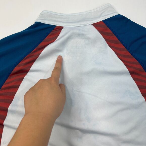Wonder Woman Run Series Shirt Women L Large Off White 1/4 Zip Training Top *READ - Picture 12 of 14